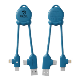 Custom Xoopar Octo Mini Charging Cable - Blue Custom Xoopar Octo Mini Charging Cable - Blue
