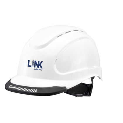 Custom Hypeman 6-point Ratchet Vented Type I Cap Style Hard Hat - White Custom Hypeman 6-point Ratchet Vented Type I Cap Style Hard Hat - White