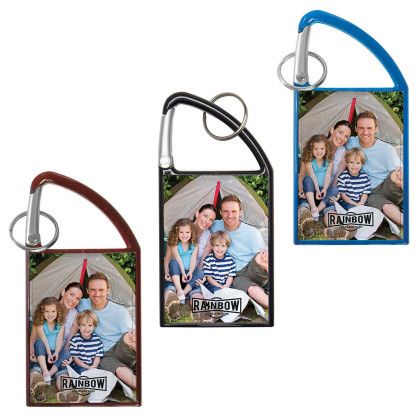 Custom Carabiner Snap-In Photo Keytag