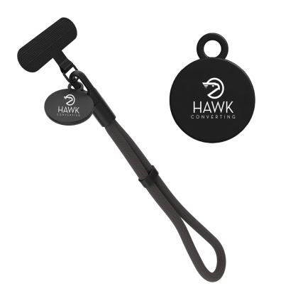 Custom HypeStrap Adjustable Phone Wristlet - Black 