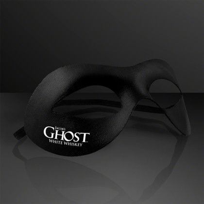 Custom Black Classic Superhero Mask - Side View Custom Black Classic Superhero Mask - Side View