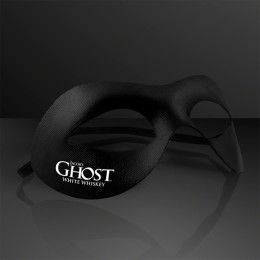 Custom Black Classic Superhero Mask - Side View 