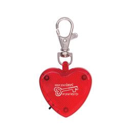 Custom Light Up Heart Strobe Clip