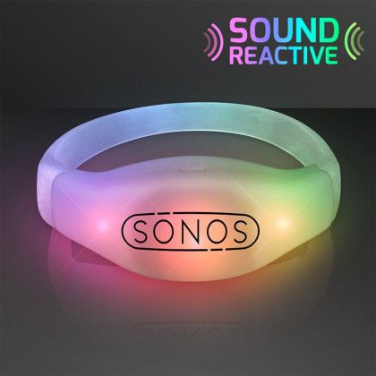 Custom Sound Activated Light Up Multicolor Bracelets