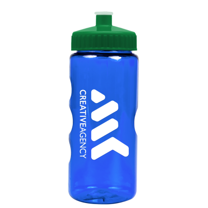 Custom Screw Top Small Water bottle - Translucent blue