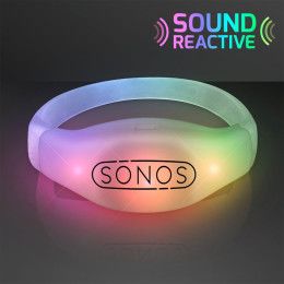 Custom Sound Activated Light Up Multicolor Bracelets