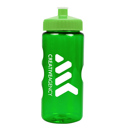 Custom Screw Top Small Water bottle - Translucent green