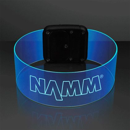 Custom Laser Engraved - Cosmic Color Change LED Magnetic Clasp Bracelets