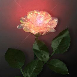  Custom LED Rose Iridescent Flower Wands