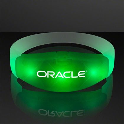 Custom Green LED Steady Illumination Stretch Bracelet Custom Green LED Steady Illumination Stretch Bracelet