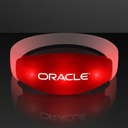 Custom Red LED Steady Illumination Stretch Bracelet Custom Red LED Steady Illumination Stretch Bracelet