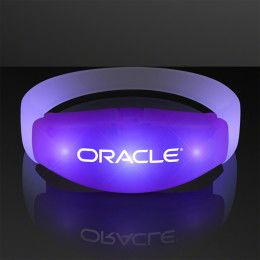 Custom Purple LED Steady Illumination Stretch Bracelet Custom Purple LED Steady Illumination Stretch Bracelet