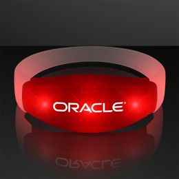 Custom Red LED Steady Illumination Stretch Bracelet