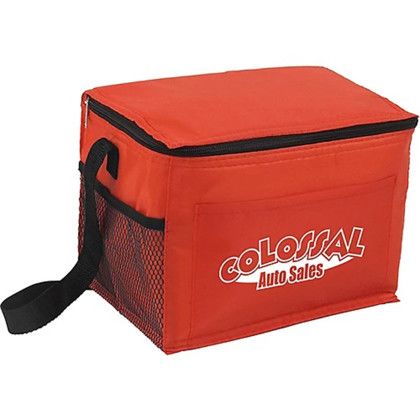 Custom Budget Cooler Bag - Red Custom Budget Cooler Bag - Red