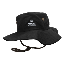 Custom Bucket Hat - Embroidered - Black 
