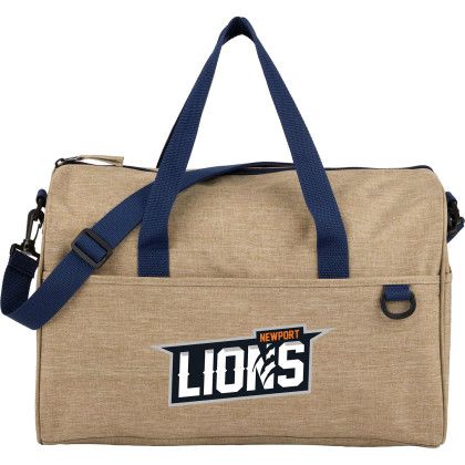 Custom Brighton Recycled Duffle Bag - Tan