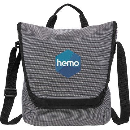 Custom Dover Recycled Messenger Bag - Gray Custom Dover Recycled Messenger Bag - Gray