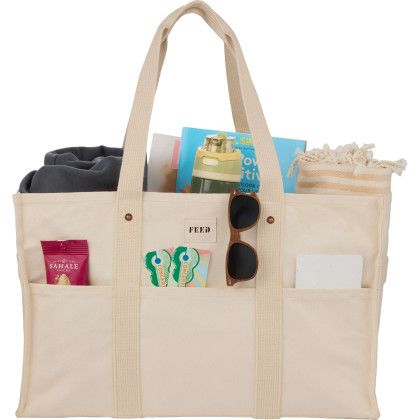Custom FEED Organic Cotton Large Market Tote