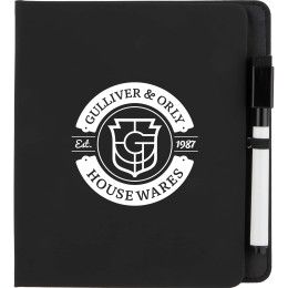 Custom White Board & Sticky Note Pad Set - Black