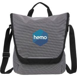 Custom Dover Recycled Messenger Bag - Gray