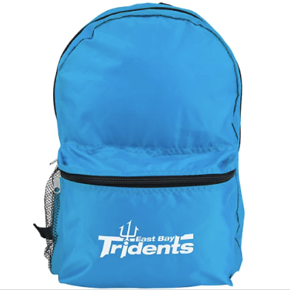 Custom Budget Ripstop Backpack - Topaz Blue 
