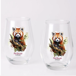 Custom Full Color Set Of 2 Stemless Wine Glass Gift Set with 11.5 oz Custom Full Color Set Of 2 Stemless Wine Glass Gift Set with 11.5 oz