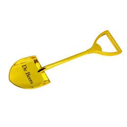 Custom Metal Shovel Bottle Opener - Gold