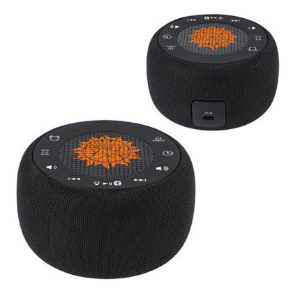 Custom Meridian Digital Clock with Wireless Speaker & White Noise Sounds - Side View Custom Meridian Digital Clock with Wireless Speaker & White Noise Sounds - Side View