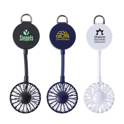 Custom Cool Clip Rechargeable Portable Fan with Magnet Base - All Colors 