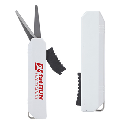 Custom Slim Trim Folding Travel Scissors - White Custom Slim Trim Folding Travel Scissors - White
