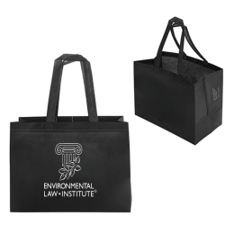Custom Kingston 80GSM Recycled Non-Woven Polypropylene Heat-Sealed Tote - Black Custom Kingston 80GSM Recycled Non-Woven Polypropylene Heat-Sealed Tote - Black