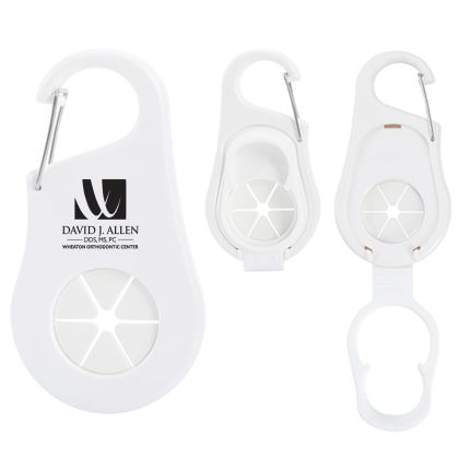 Custom Clipper Towel & Bottle Holder - White Custom Clipper Towel & Bottle Holder - White