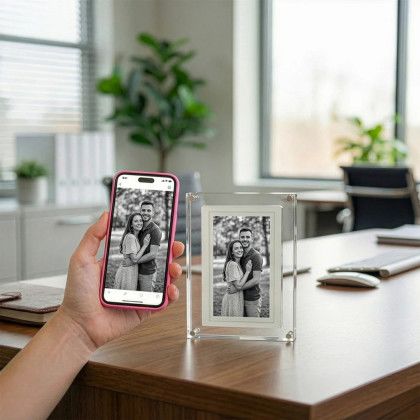 Custom 7 Inch Acrylic Digital Frame - Lifestyle View