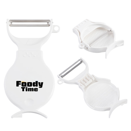 Custom Pare 3-in-1 Peeler & Grinder - White 
