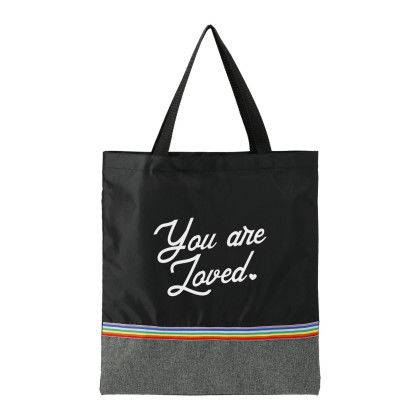 Custom Rainbow RPET Convention Tote