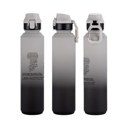 Custom Chroma 27 oz Tritan Bottle with Snap-Top Lid & Carabiner - Black Custom Chroma 27 oz Tritan Bottle with Snap-Top Lid & Carabiner - Black