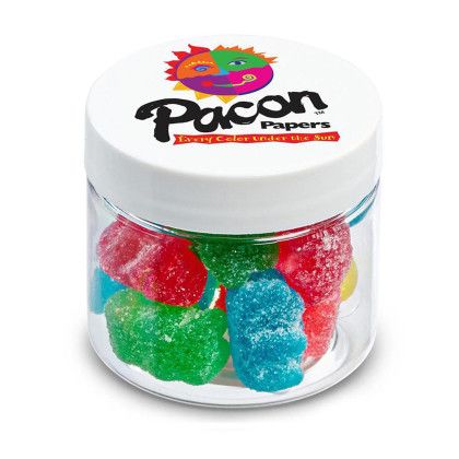 Custom 2 oz Jar of Sour Gummy Bears