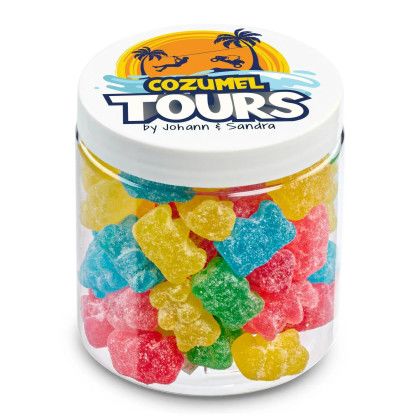 Custom 8 oz Jar of Sour Gummy Bears Custom 8 oz Jar of Sour Gummy Bears