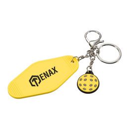 Custom Pickleball Motel Keychain Custom Pickleball Motel Keychain