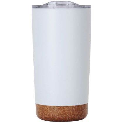 Custom Full Color Cork Bottom Tumbler 18 oz - White 