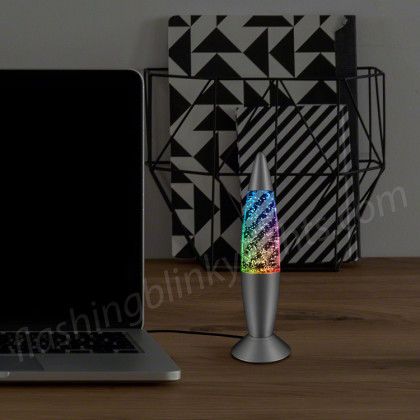 Custom Groovy Glitter Lamp USB Mood Light - lifestyle View Custom Groovy Glitter Lamp USB Mood Light - lifestyle View