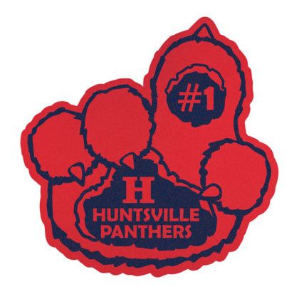 Custom Foam Mitt - 14" 1 Paw - Red
