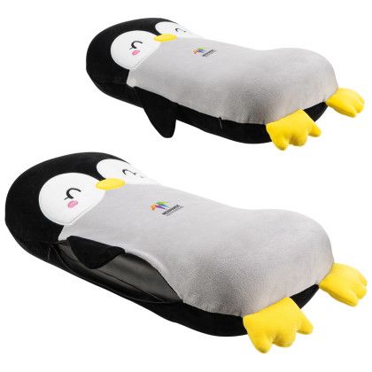 Custom Comfort Pals Huggable Comfort Pillow - Penguin - Black with Gray Side View Custom Comfort Pals Huggable Comfort Pillow - Penguin - Black with Gray Side View