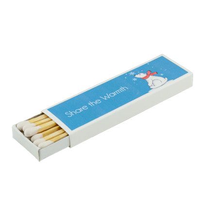 Custom 3" Wood Match 12 Pack - Design 2 Custom 3" Wood Match 12 Pack - Design 2