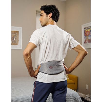 Custom Comfort Logic Lower Back Heating Wrap - Lifestyle View Custom Comfort Logic Lower Back Heating Wrap - Lifestyle View