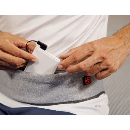 Custom Comfort Logic Lower Back Heating Wrap - In Use Custom Comfort Logic Lower Back Heating Wrap - In Use