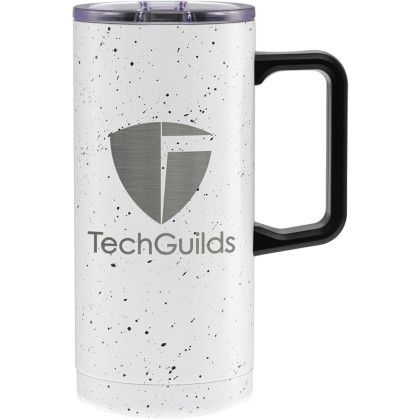Custom 18 oz. Acadia Collection - Laser Etched - White