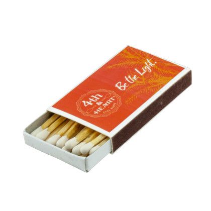 Custom 2" Wood Match 23-24 Box - Open View Custom 2" Wood Match 23-24 Box - Open View