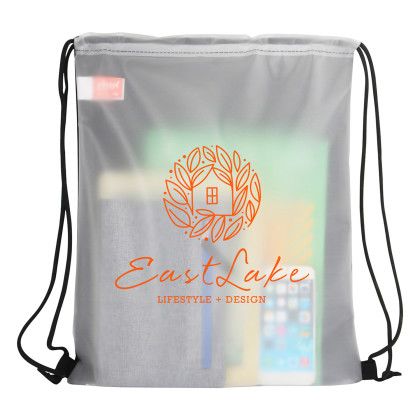 Custom Pearl Soft-Touch Drawstring Bag - Black Front View Custom Pearl Soft-Touch Drawstring Bag - Black Front View