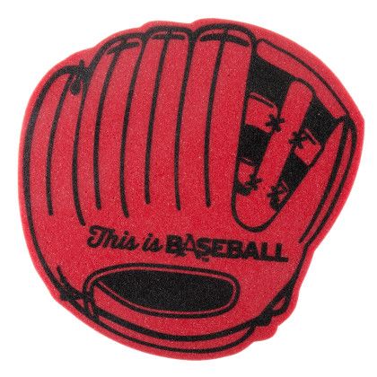 Custom 14" Baseball Glove Foam Mitt - Red Back View Custom 14" Baseball Glove Foam Mitt - Red Back View